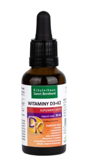 Krauterhaus Sanct Bernhard - Witamina D3 + K2 (30 ml)