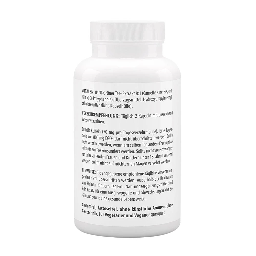 Vitaworld - Ekstrakt z Zielonej Herbaty 500 mg (120 Kapsułek) - obrazek 3