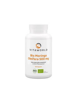 Vitaworld Moringa Oleifera 500 mg Organiczna (120 kapsułek)
