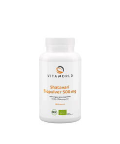 Vitaworld Shatavari 500 mg Organic (180 kapsułek)