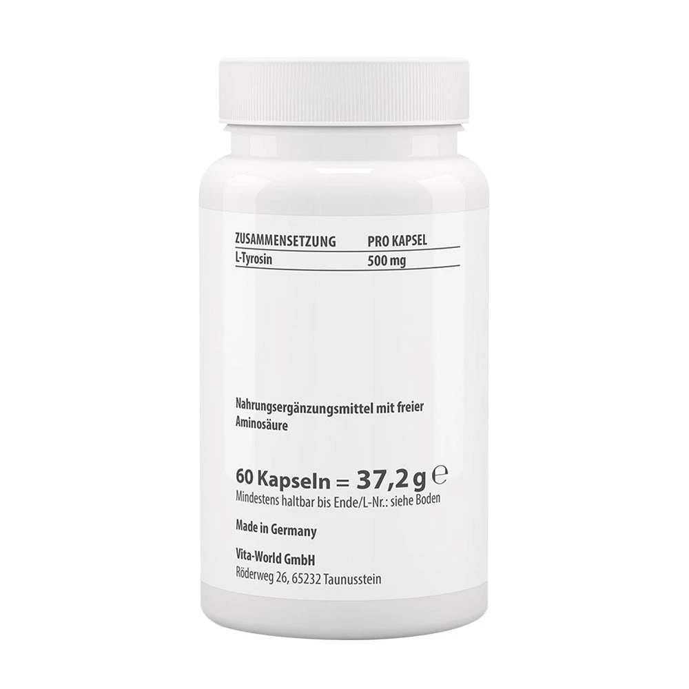 Vitaworld - Tyrozyna 500 mg (60 kapsułek) - obrazek 2