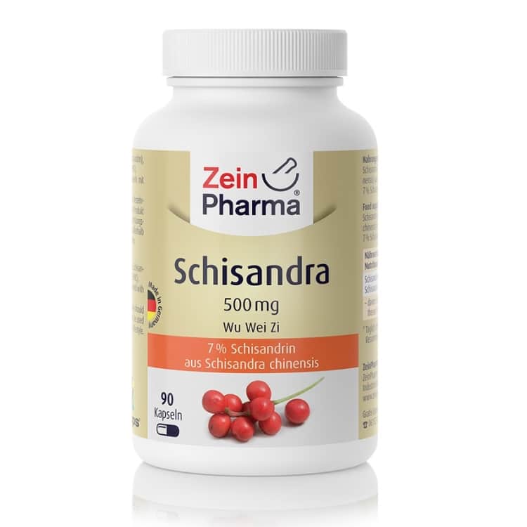 Schizandra, 500 mg - 90 kapsułek