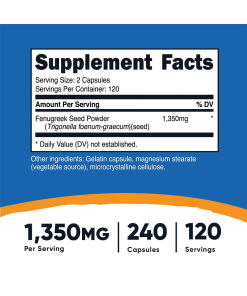 Nutricost Kozieradka 1350 mg (240 kapsułek)