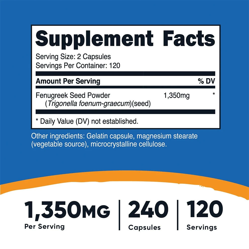 Nutricost Kozieradka 1350 mg (240 kapsułek)