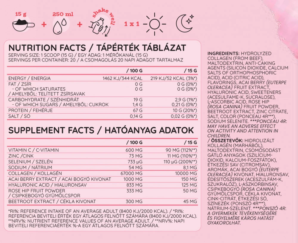 Nutriversum - Kolagen Heaven (300 g, Lemoniada różana)