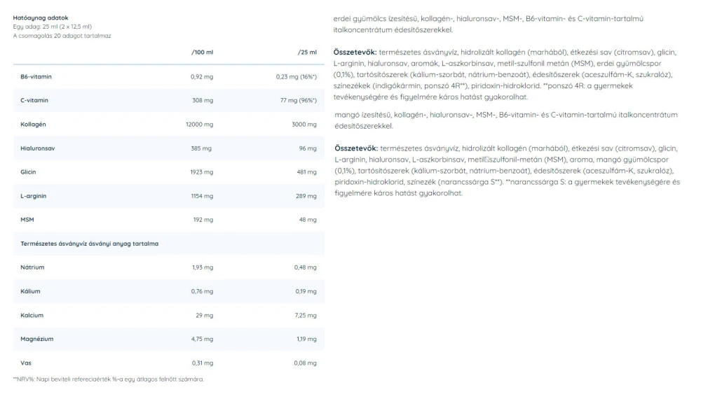 Nutriversum - Nutriversum Płynny MSM+C z kolagenem i kwasem hialuronowym dla kobiet (500 ml, dzikie jagody)