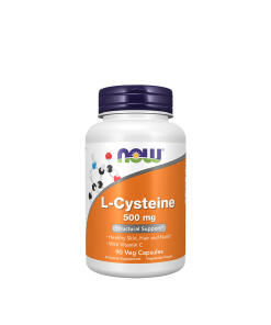 NOW L-Cysteina 500 mg (90 Kapsułek Roślinnych)