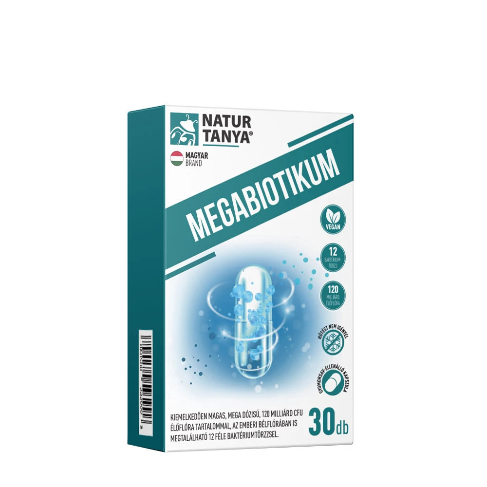 Natur Tanya Megabiotic - 12 typów bakterii (30 kapsułek)