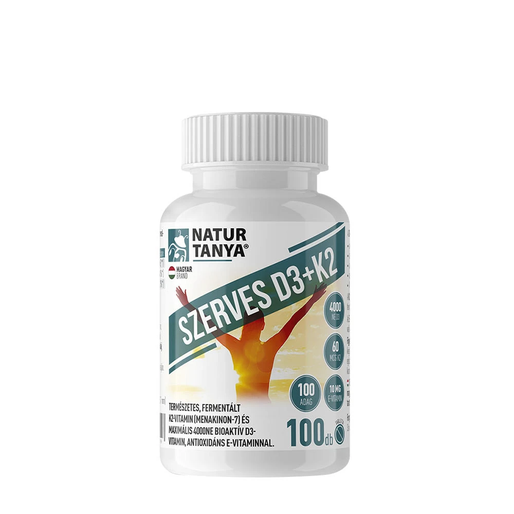 Natur Tanya - Organiczna witamina D3 + K2 (100 tabletek)