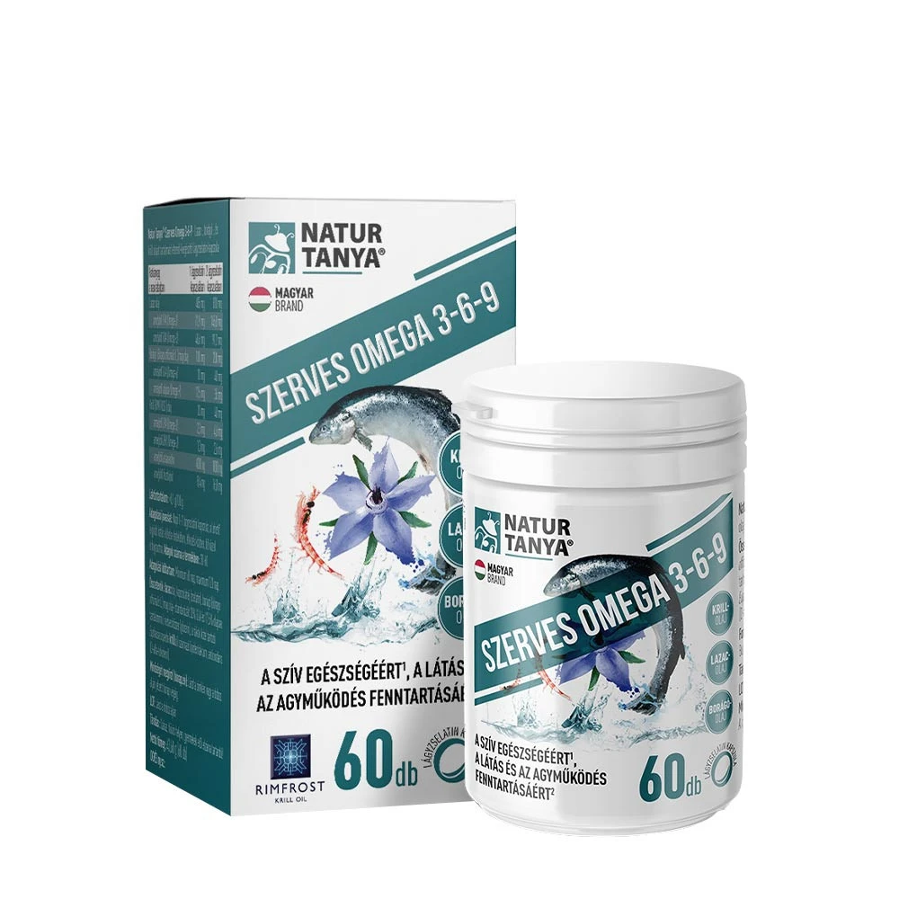 Natur Tanya Organic Omega 3-6-9 Fatty Acids (60 Softgels)