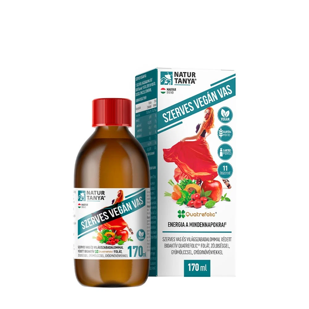 Natur Tanya Organiczny Syrop Żelaza Vegan (170 ml)