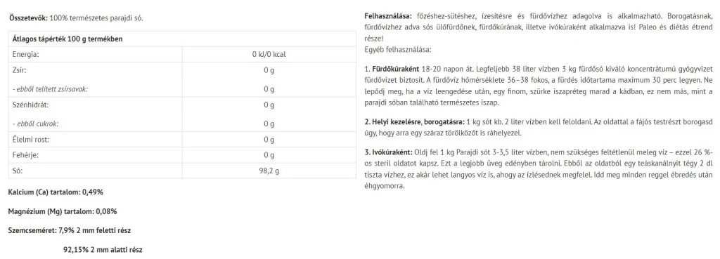 Natur Tanya - Sól Székely Natur Tanya (1000 g) - obrazek 2