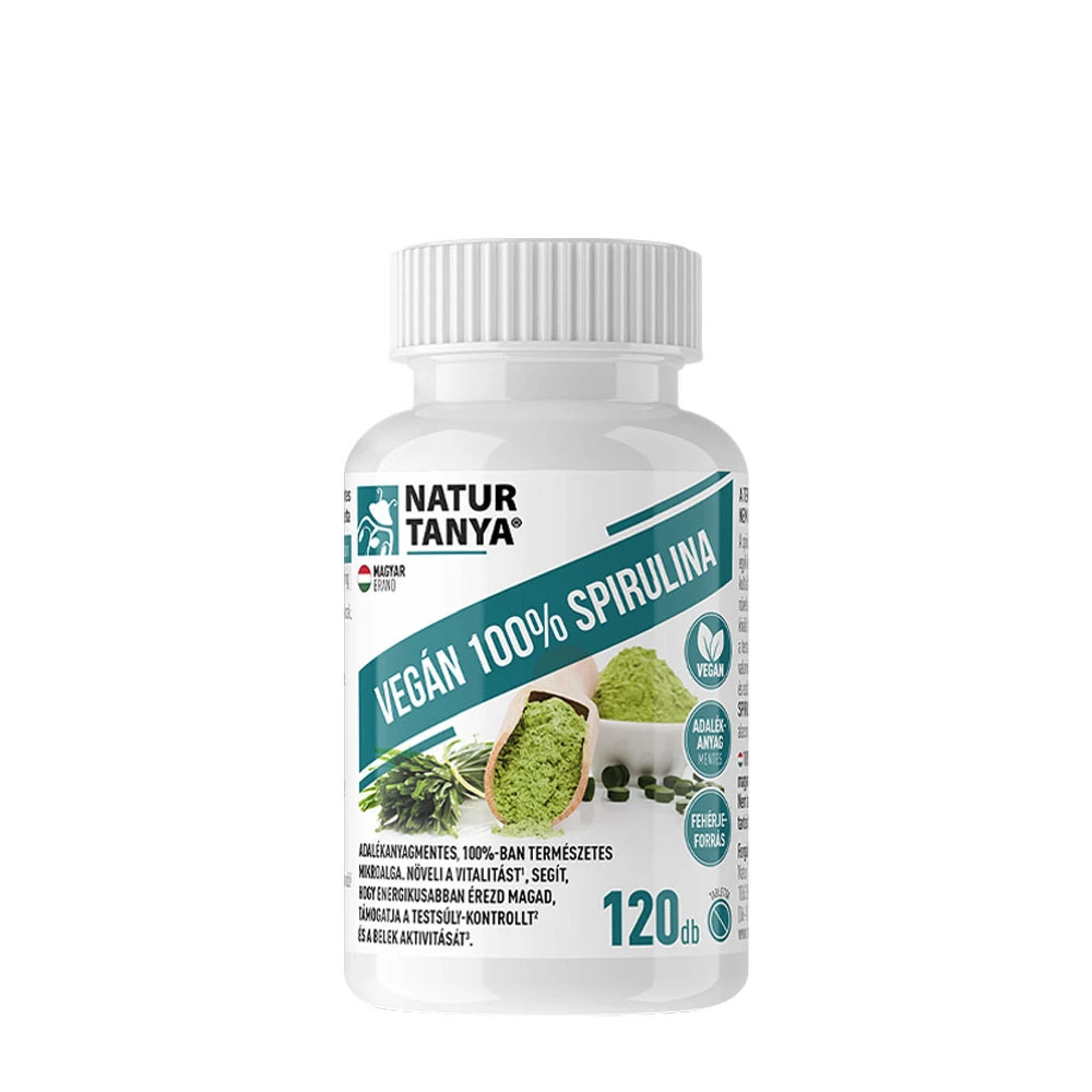 Natur Tanya - Natur Tanya Wegańska Spirulina 100% (120 Tabletek)