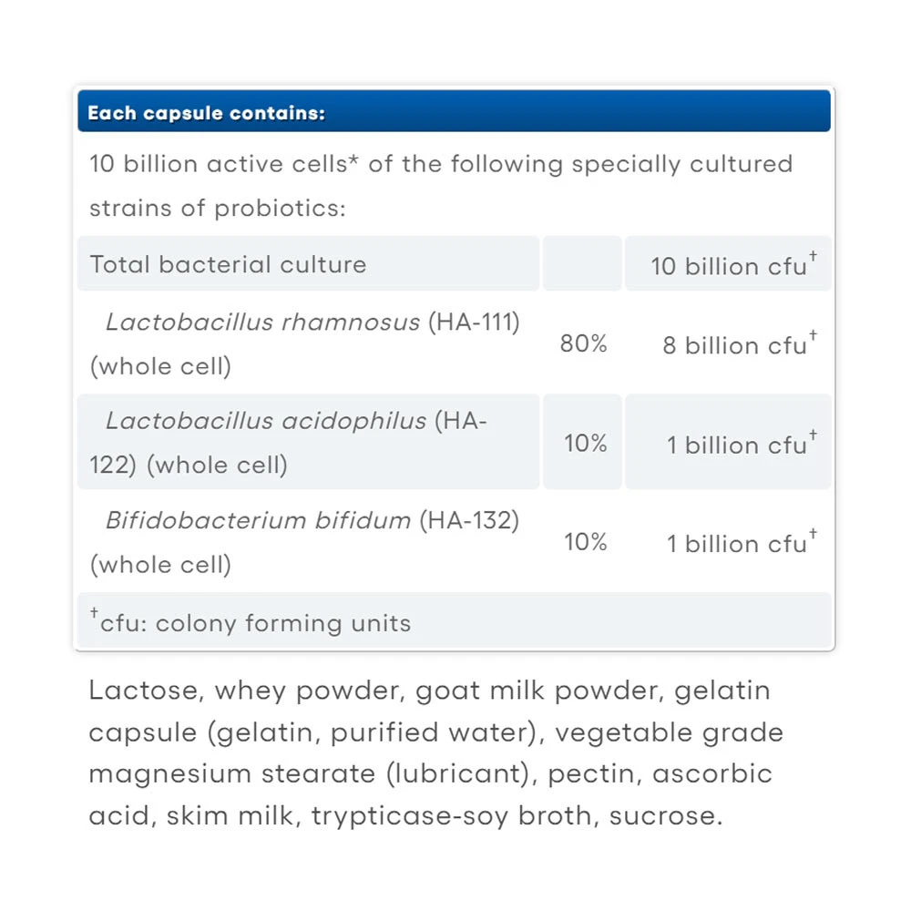 Natural Factors - Acidophilus & Bifidus o podwójnej sile (180 kapsułek) - obrazek 2