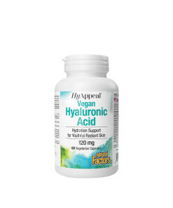 Natural Factors HyAppeal Vegan Hyaluronic Acid (60 kapsułek)