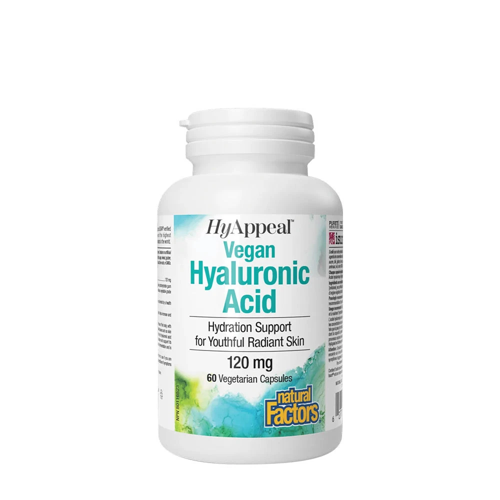 Natural Factors HyAppeal Vegan Hyaluronic Acid (60 kapsułek)