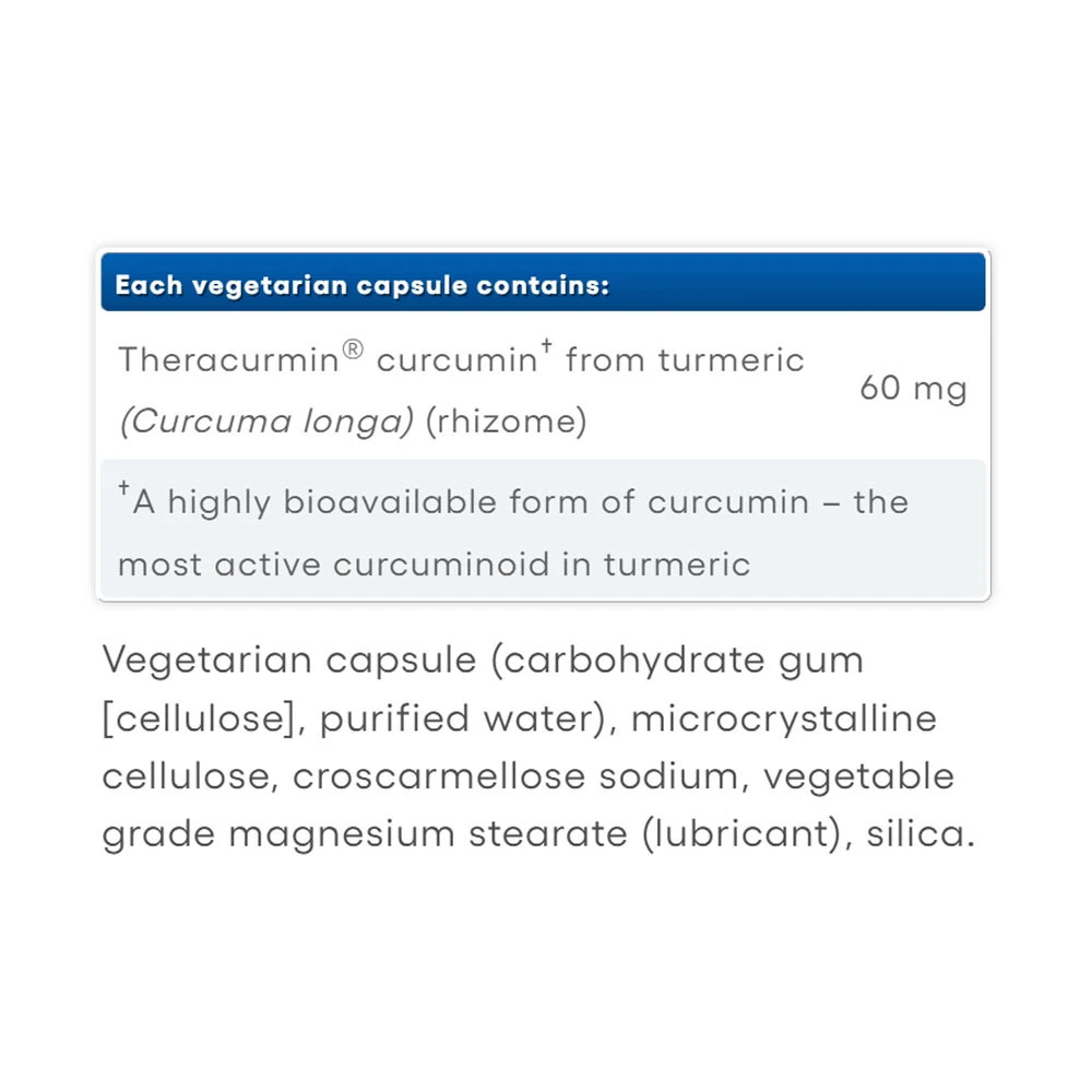 Natural Factors - Theracurmin o podwójnej sile 60 mg (30 kapsułek) - obrazek 2