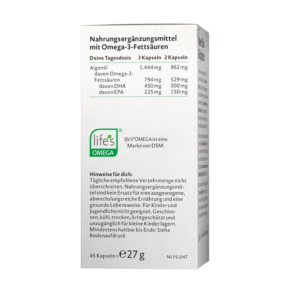 Nature Love - Wegańskie Omega-3 (45 kapsułek) - obrazek 2