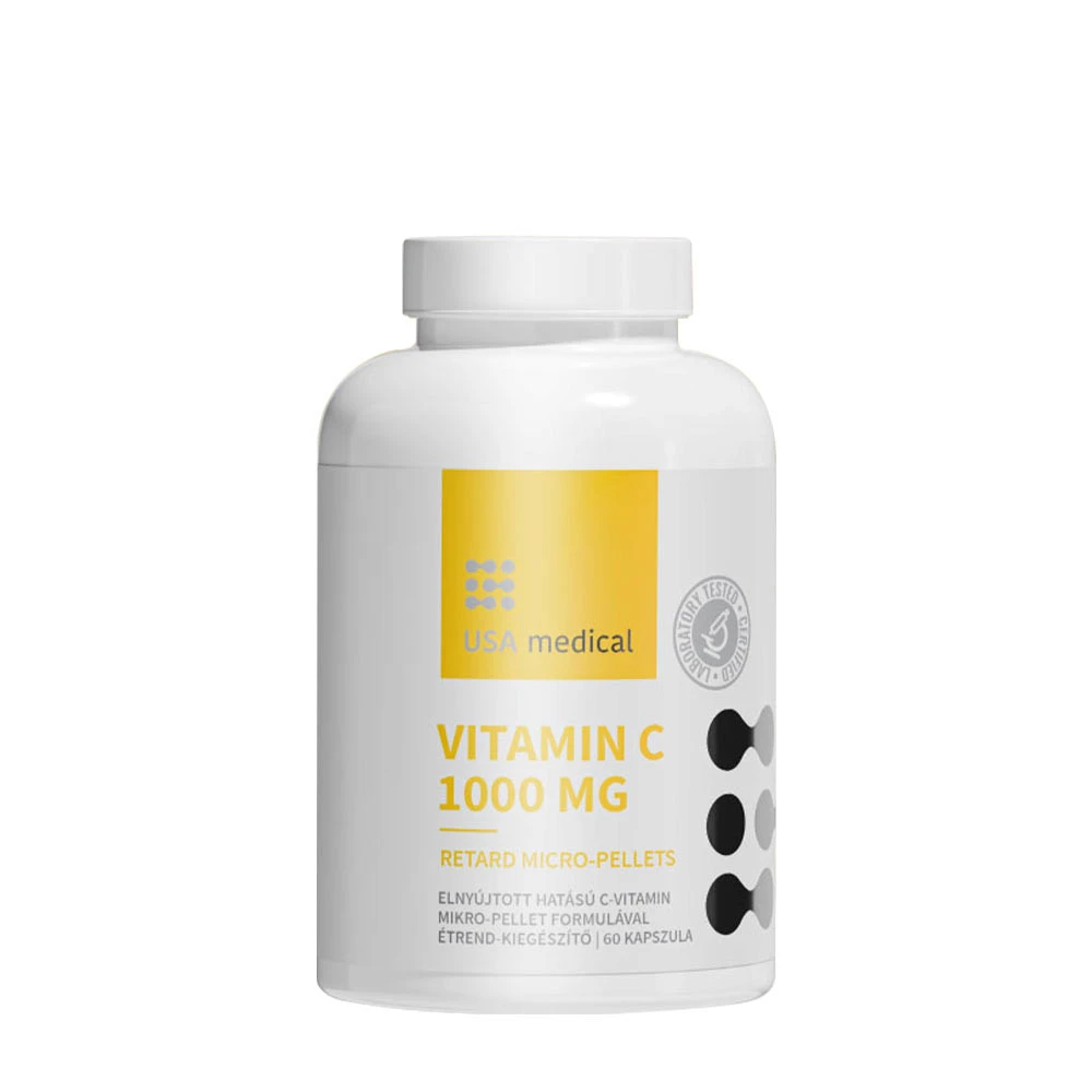USA medical Witamina C 1000 mg (60 Kapsułek)
