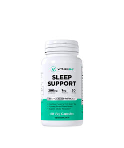 Vitamin360 Wsparcie Snu z Melatoniną (60 Kapsułek Roślinnych)